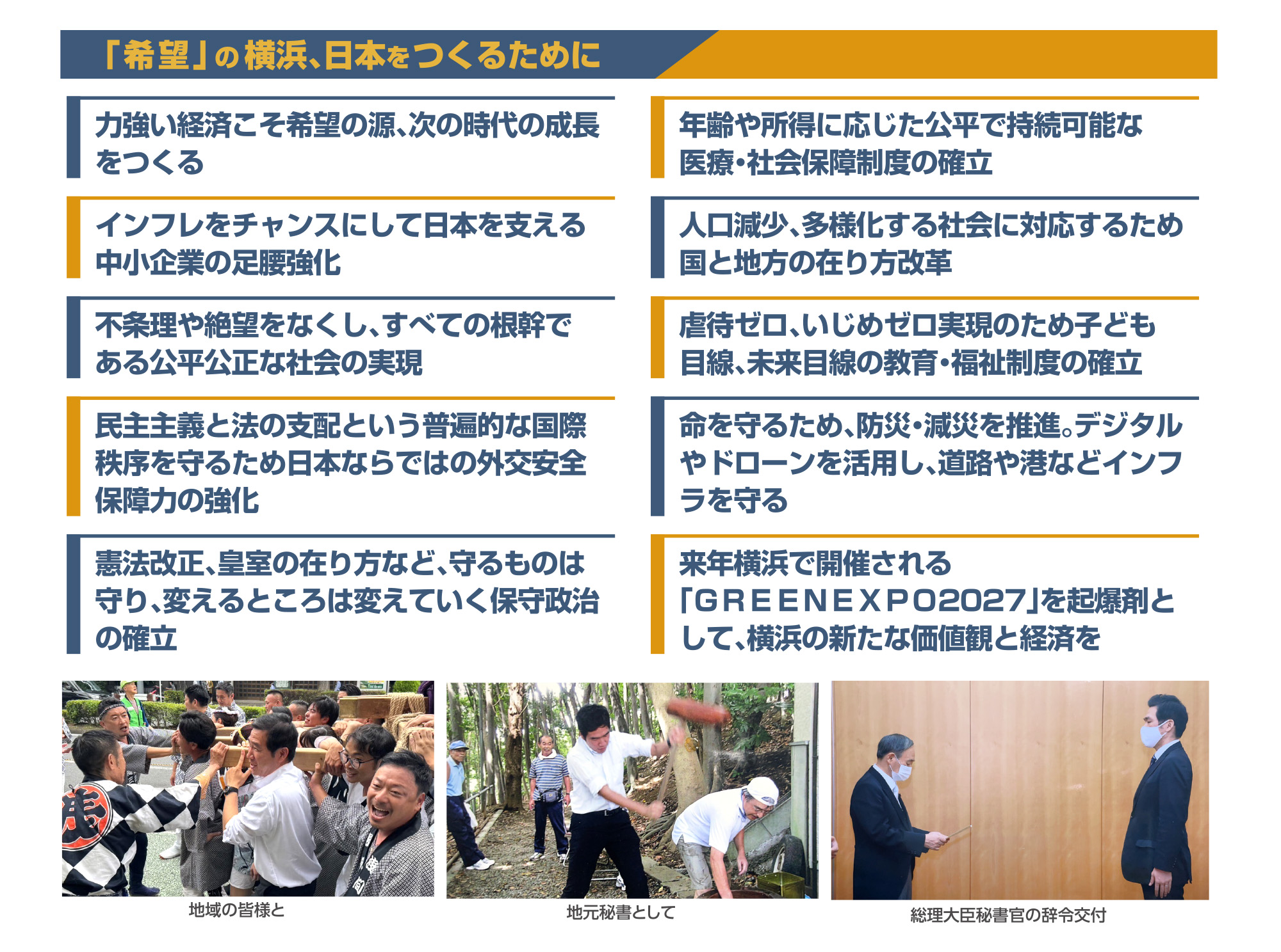 新田章文の政策